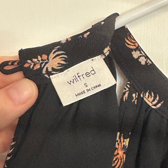 Midi black patterned dress with opened back - Picture 2 of 4